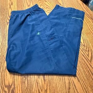 Vintage Champion Men's Navy Nylon Pants Size XL